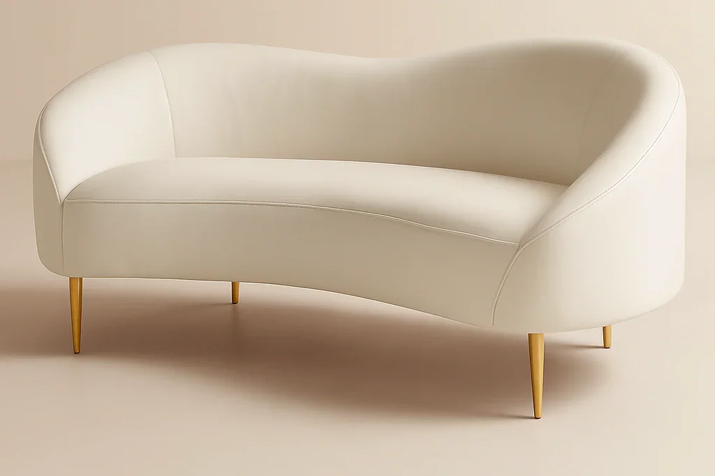 170cm Lorenzo Off White Leather Sofa - Ready to Deliver - Image 2