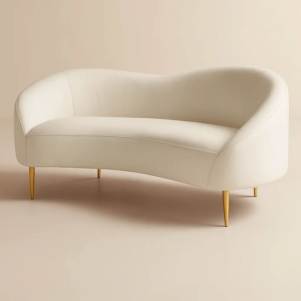 170cm Lorenzo Off White Leather Sofa - Ready to Deliver - Image 5