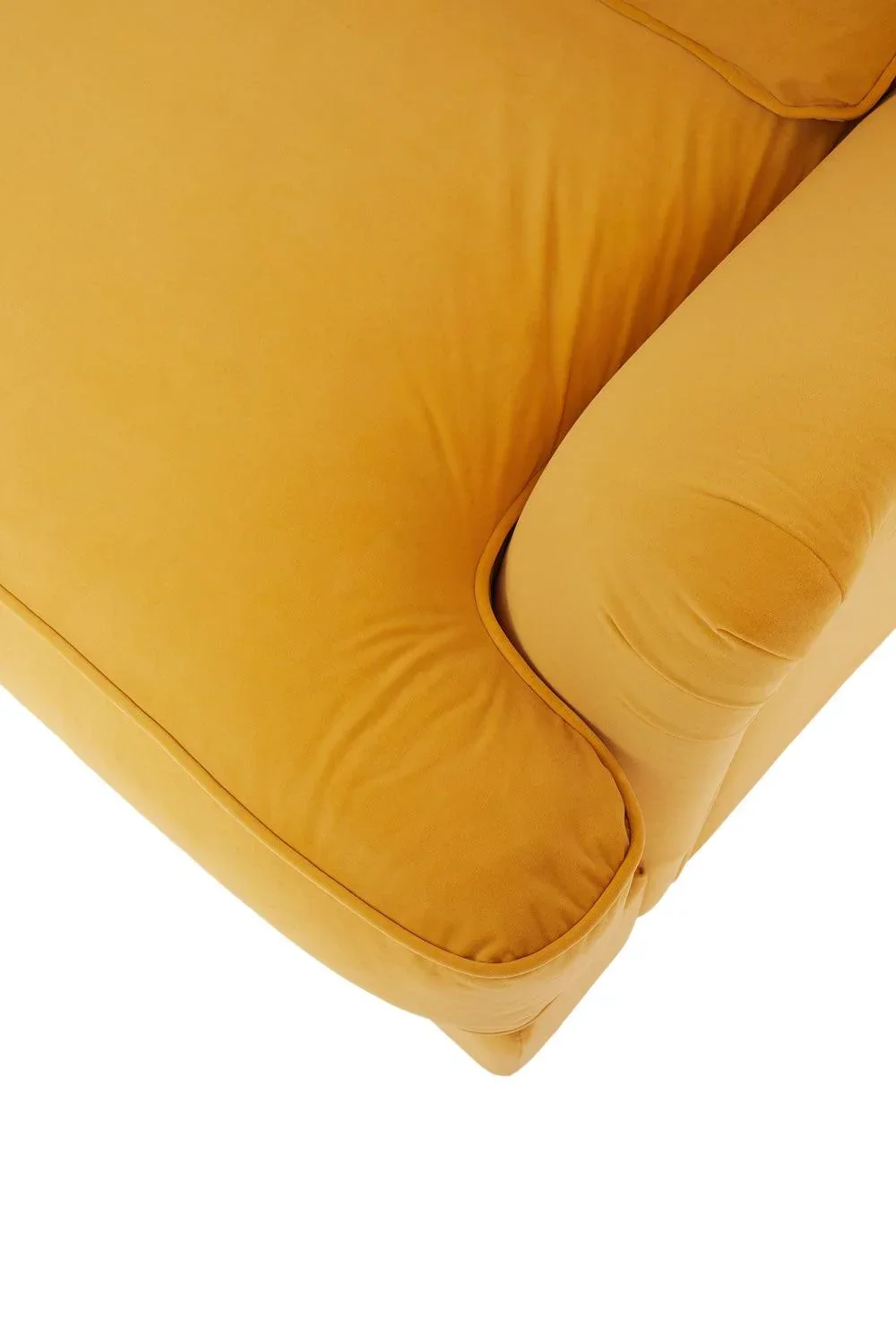 160cm Abbie Sofa in Vintage Gold Velvet- Ready To Deliver - Image 3