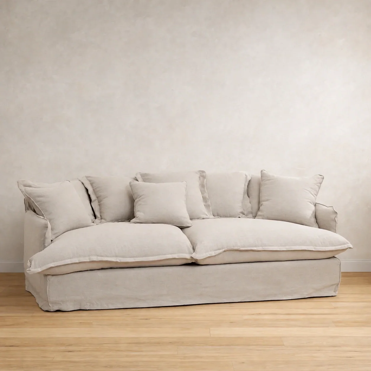 Adele Washable Linen Loose Cover Sofa Bed | Double & King Size - Image 3