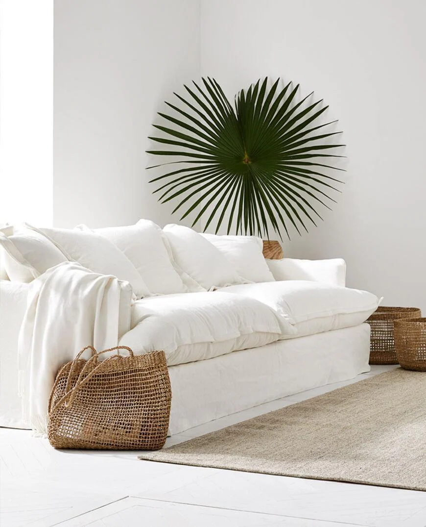 Adele Washable Linen Loose Cover Sofa Bed | Double & King Size - Image 8