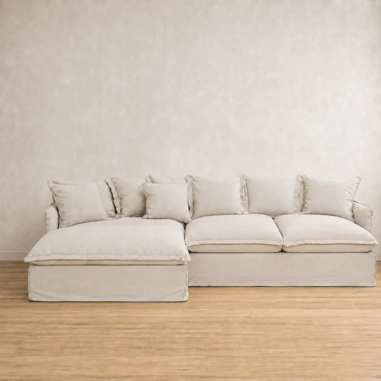 Adele Washable Loose Cover Chaise Sofa | Linen, Cotton & Velvet - Image 2