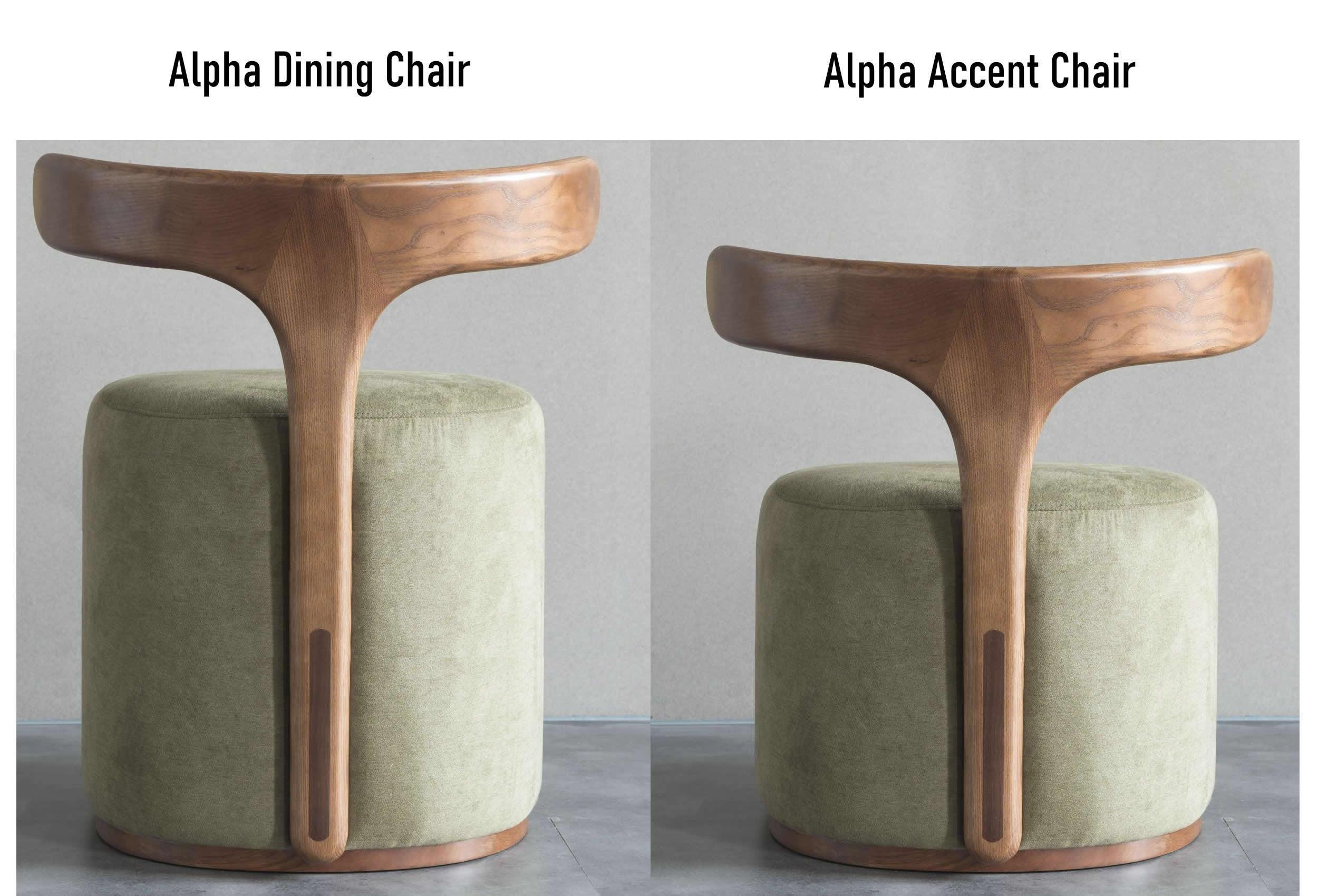 Alpha Ash Wood Dining Chair - Image 6