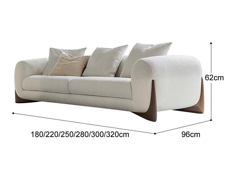Amalia Low Back Sofa | Contemporary Rounded Arm Sofa - Image 11