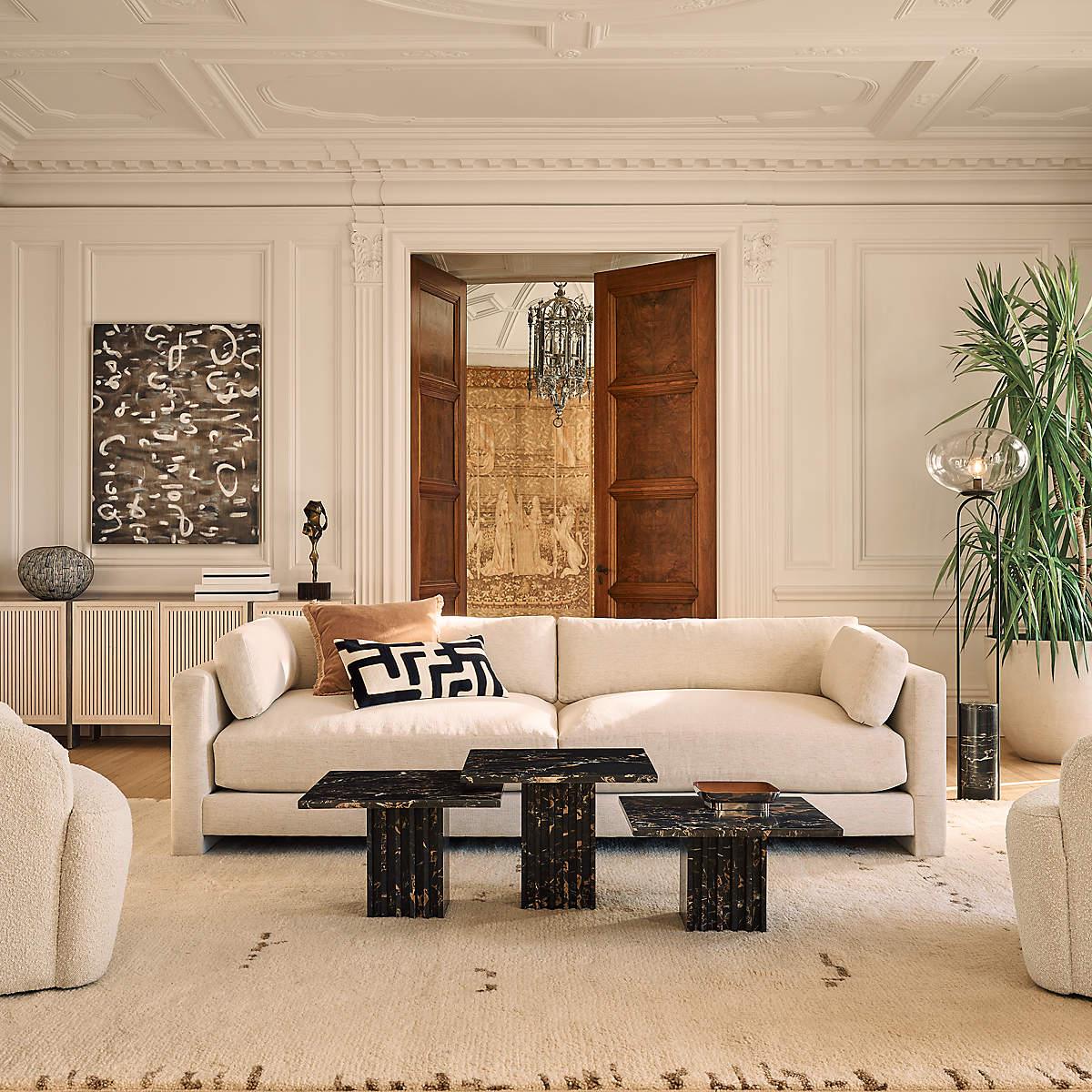 Anouk European Style Sofa | Slim Frame Modern Sofa - Image 8
