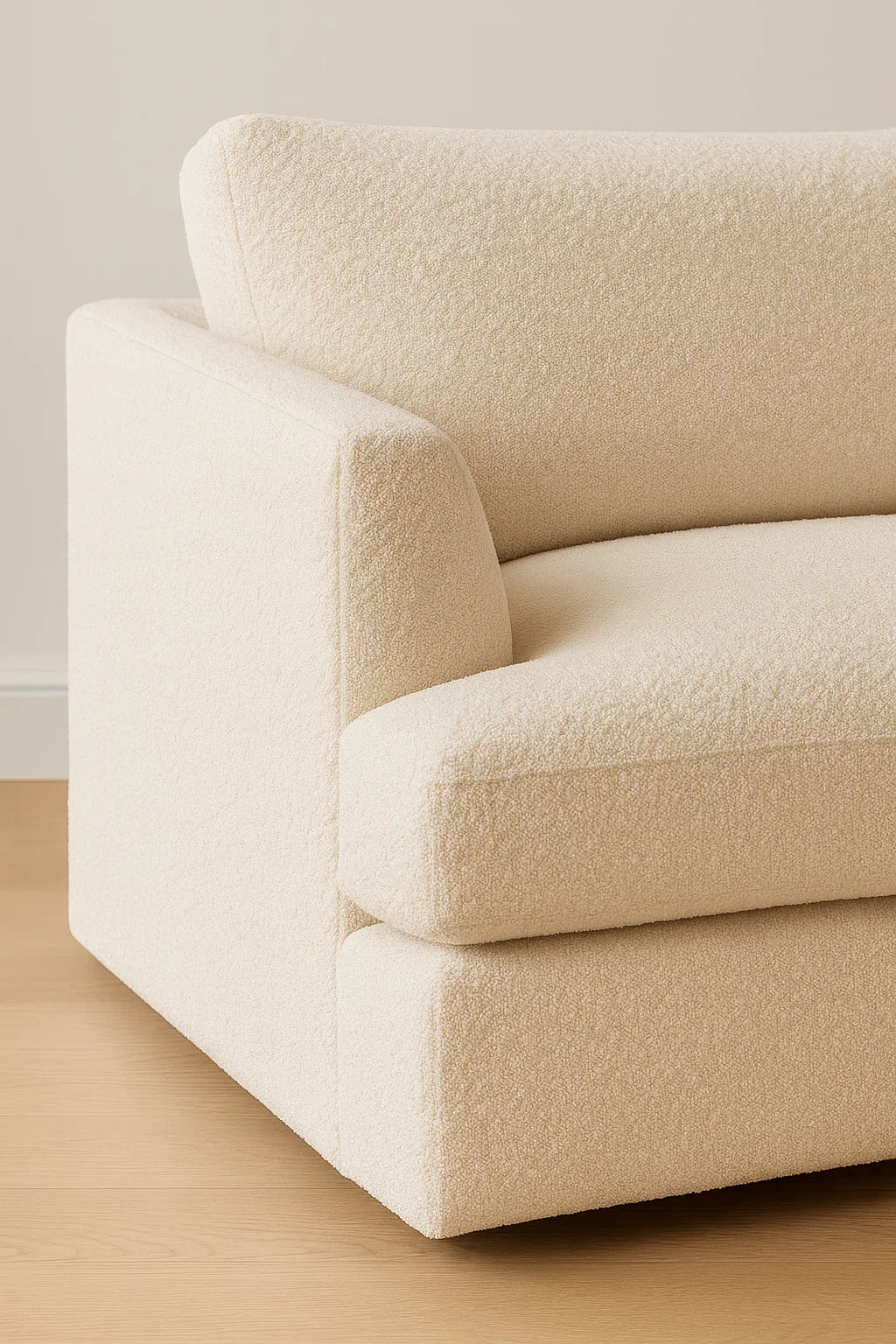 Cloud Cream Bouclé Corner Sofa 230cm x 230cm - Ready to deliver - Image 4