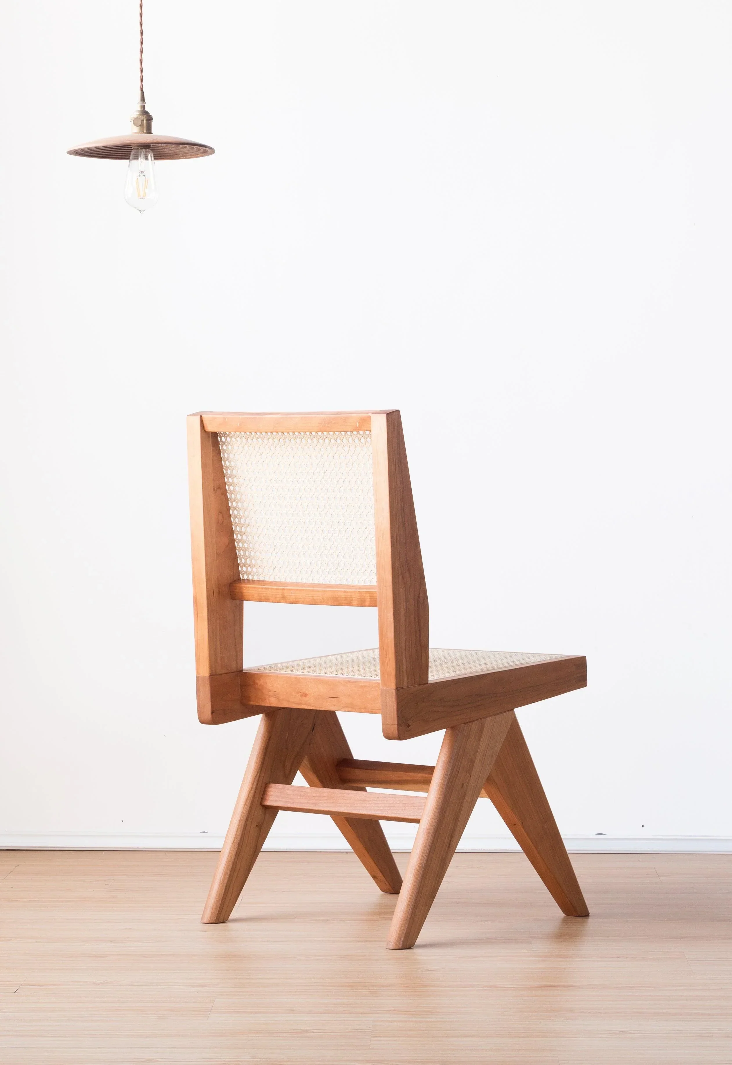 Chandy Cherry Wood Dining Chair - Image 3