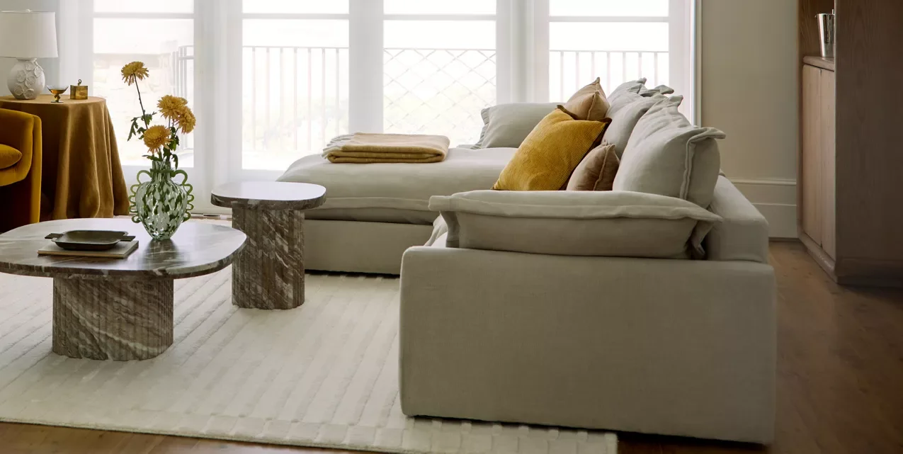 Chiara Sectional Loose Washable Cover Sofa With Chaise - Left Facing - Image 5