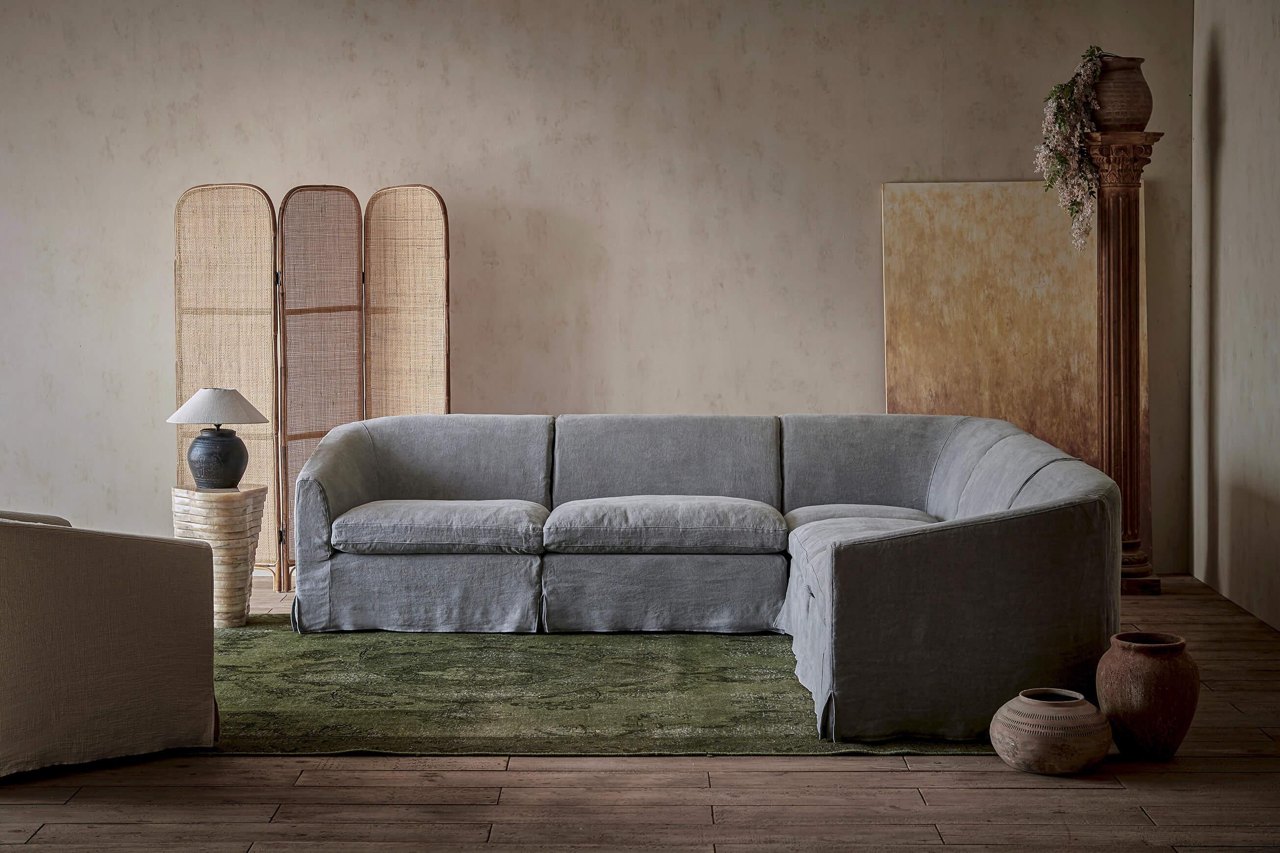 Couture Loose Washable Cover Modular Large Corner Sofa - Image 7