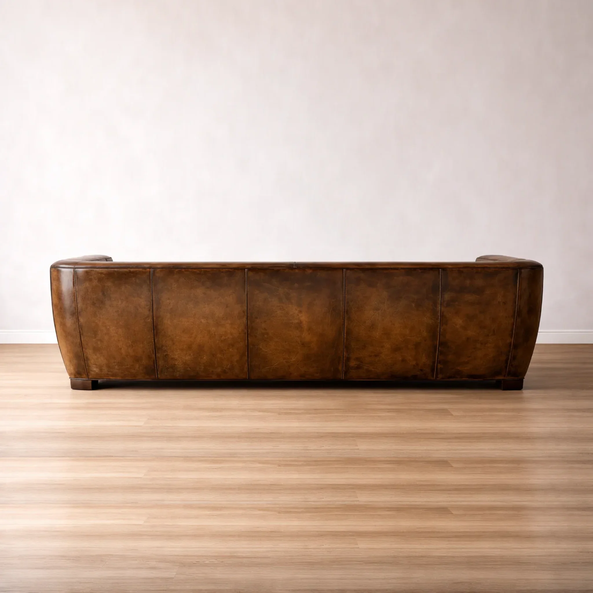 Deco Vintage Leather Sofa - Image 4