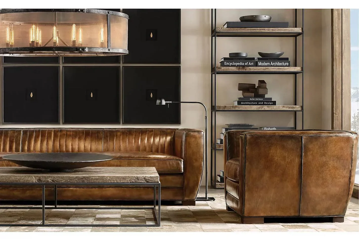 Deco Vintage Leather Sofa Bed - Kingsize and Double - Image 4