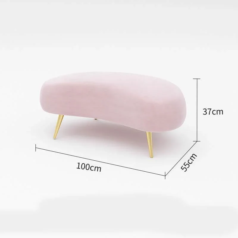 Gianna Modern Curved Ottoman - Image 2