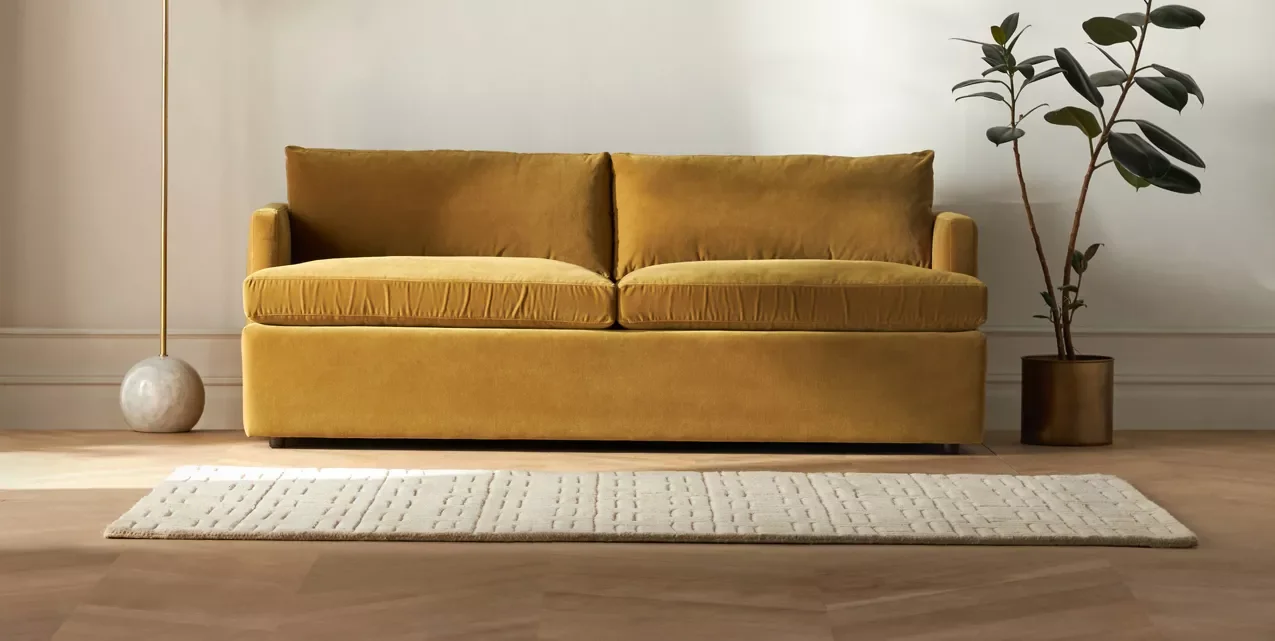 Hudson Mid Century Fabric Sofa Bed - Image 2