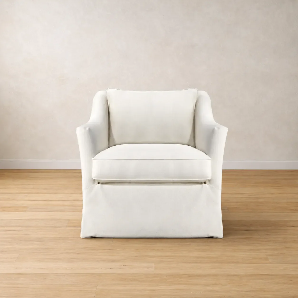 Scarlet Loose Cover Linen Armchair - Ready To Deliver