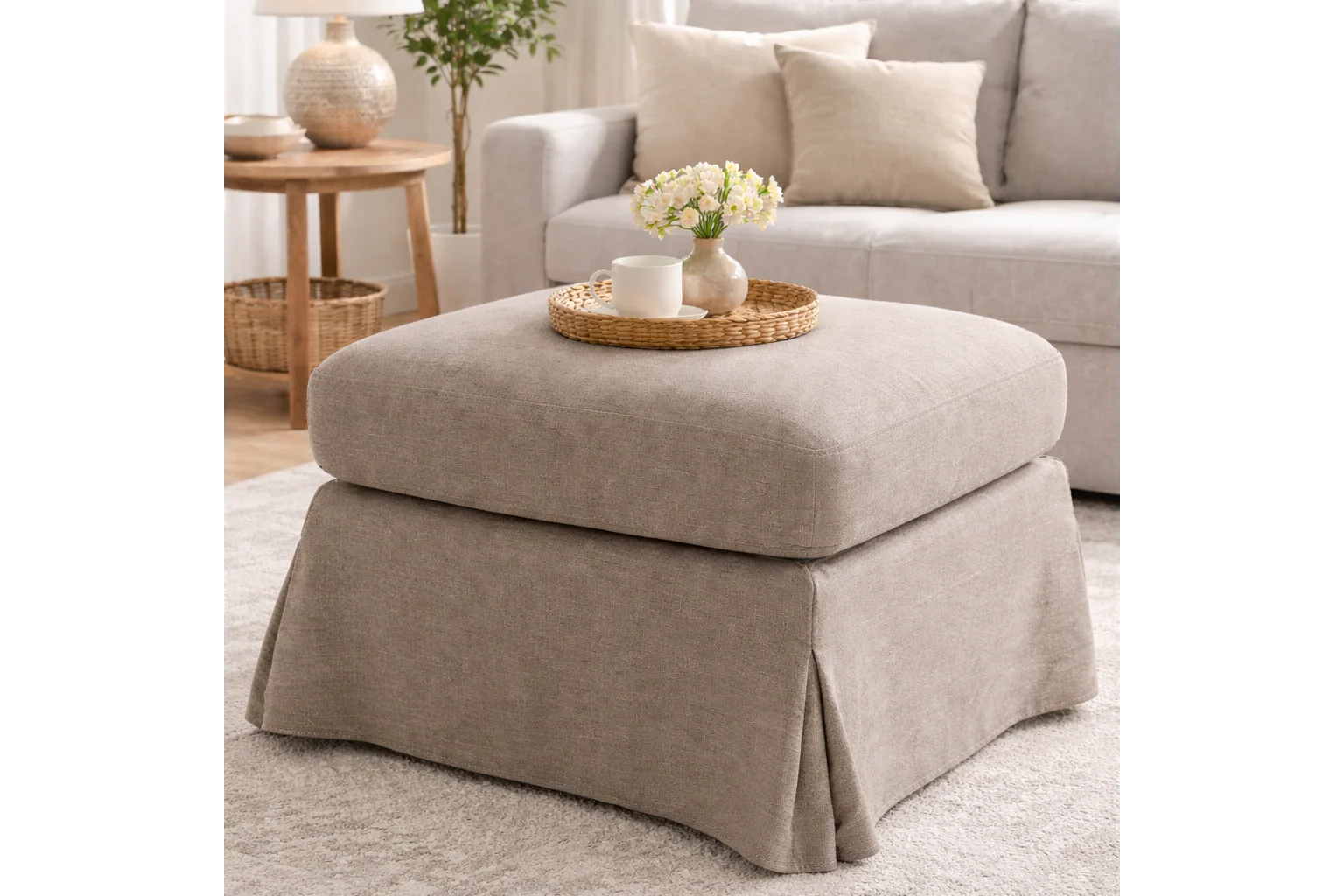 Lilly Ottoman with Storage – READY TO DELIVER - Image 2