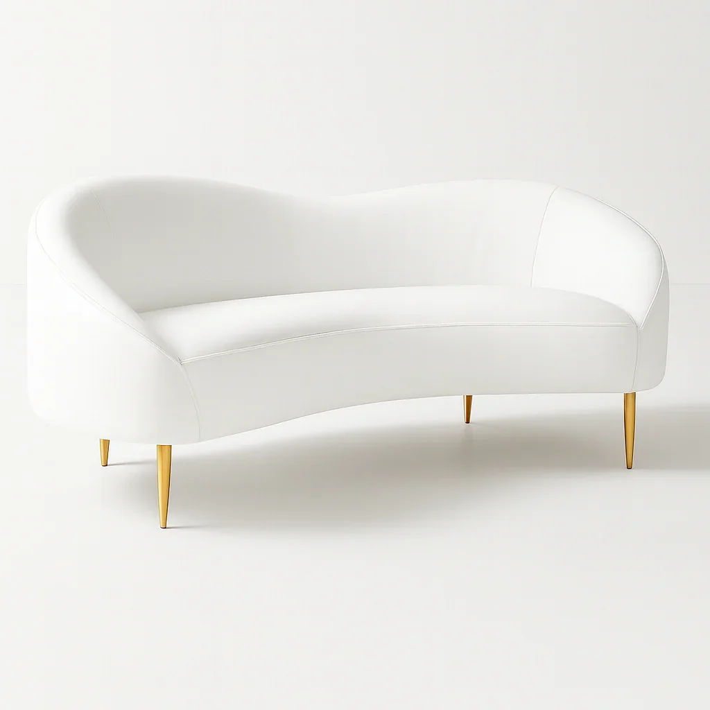 170cm Lorenzo White Leather Sofa - Ready to Deliver - Image 5