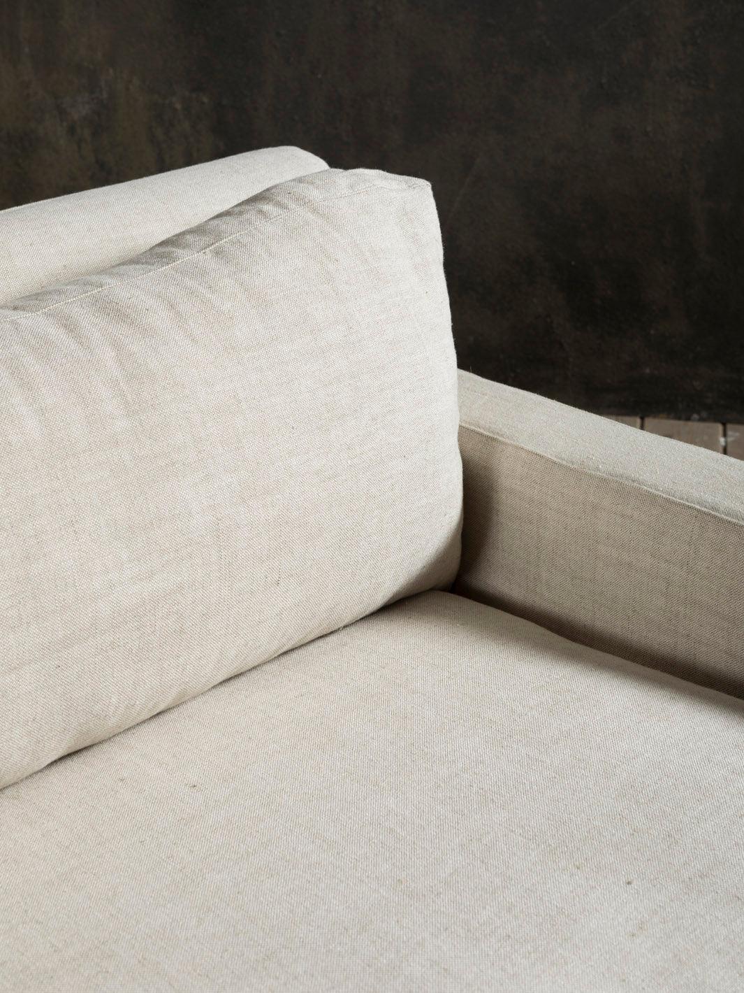 Massimo Removable Washable Loose Cover Linen Sofa - Image 6