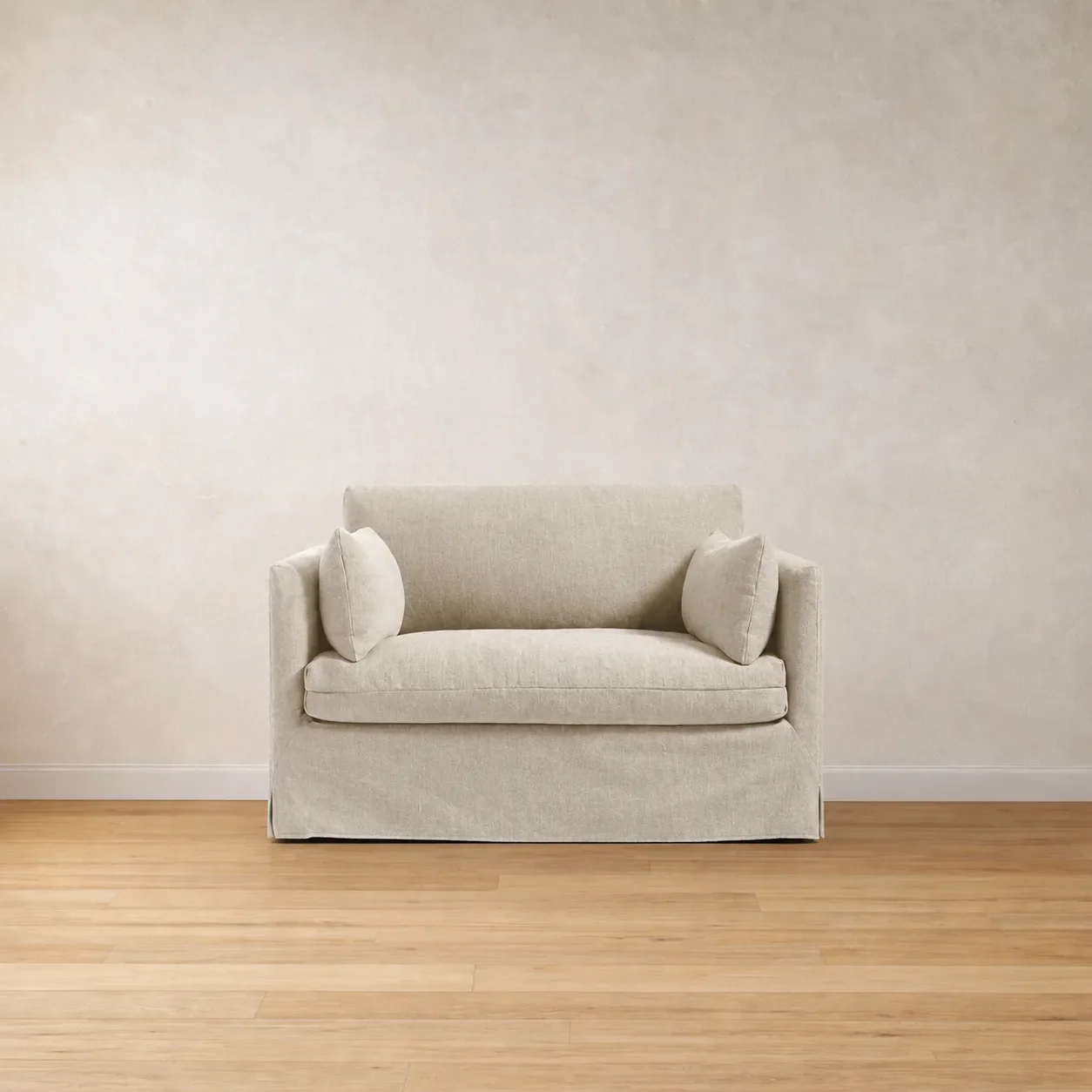Michelle Loose Cover Linen Love Seat