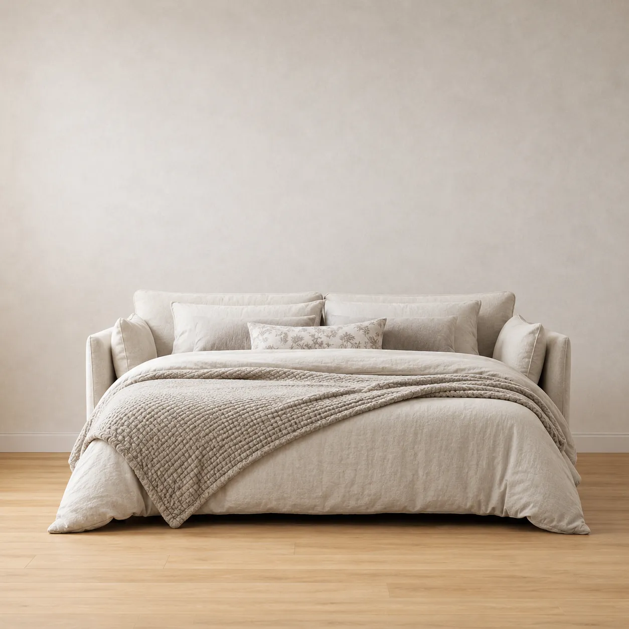 Michelle Loose Washable Cover Linen Sofa Bed - Kingsize and Double