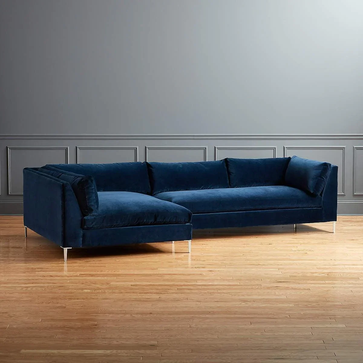 Mila Modern Chaise Sofa - Image 4