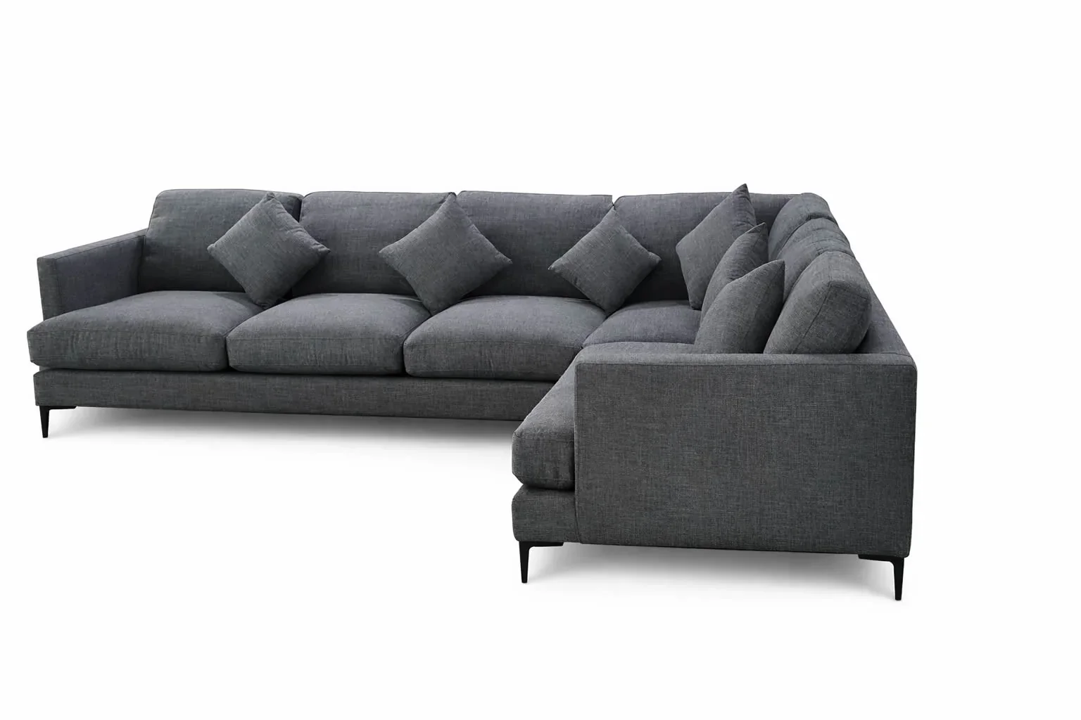 Hudson Charcoal Corner Sofa 320cm x 240cm - Ready to deliver - Image 3