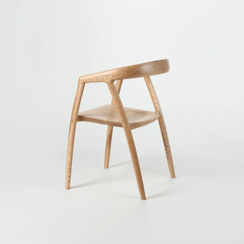 Pisa Ash Wood Dining Chair - Image 12