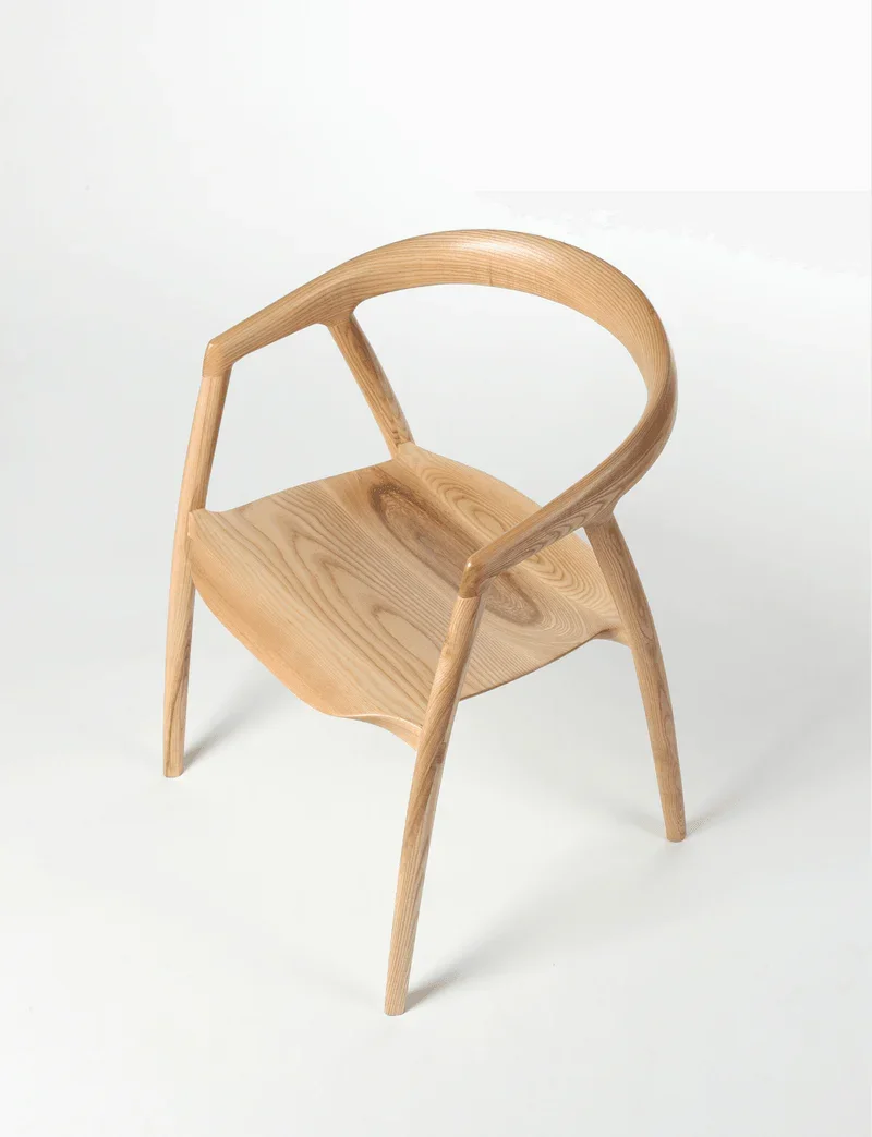 Pisa Ash Wood Dining Chair - Image 3