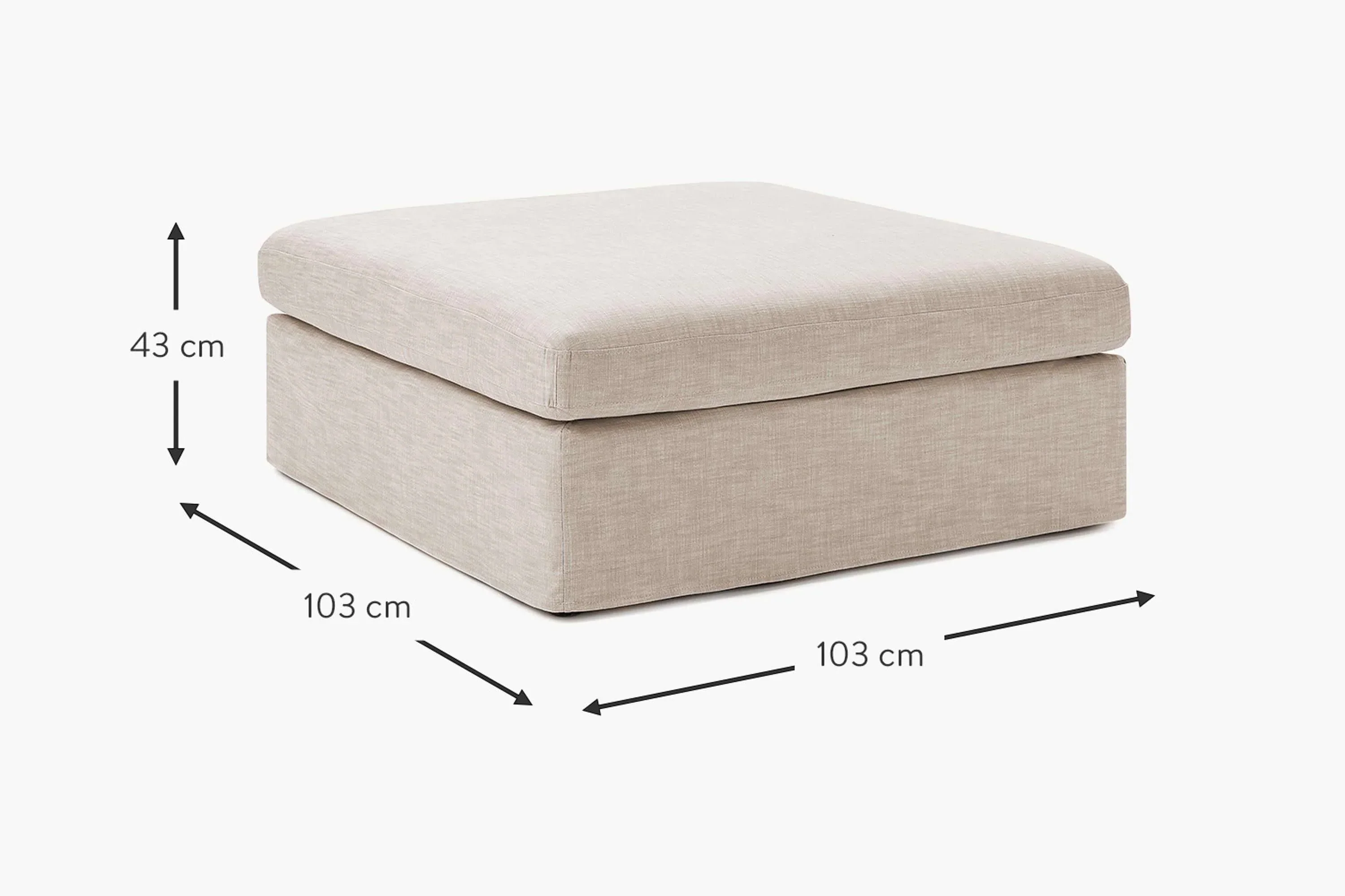Scotta Ottoman - Loose Washable Cover - Image 2