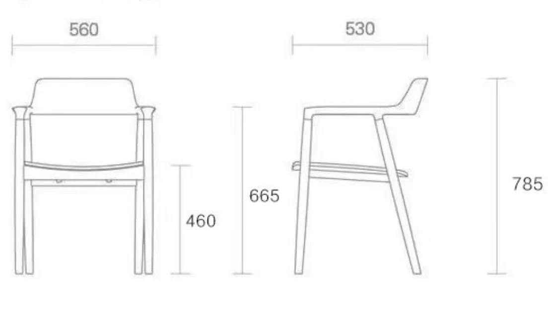 Sorrento Ash Wood Dining Chair - Image 10