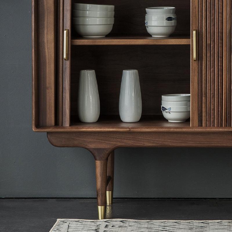 The Elixir Solid Walnut Wood Drinks Cabinet - Image 6