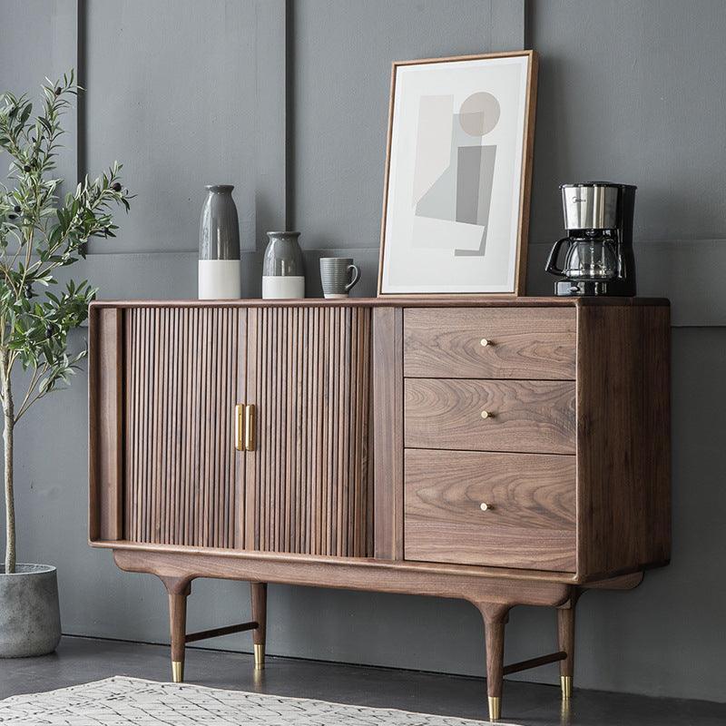 The Elixir Solid Walnut Wood Drinks Cabinet - Image 7
