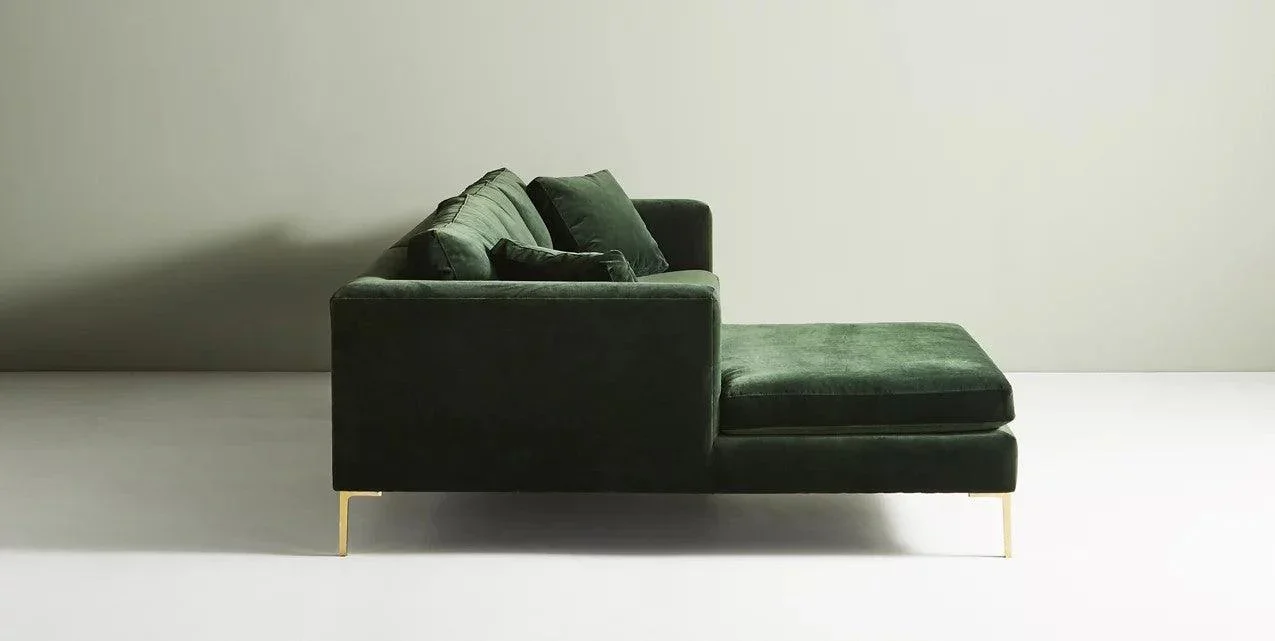 Turin Contemporary Sofa With Chaise - Image 3
