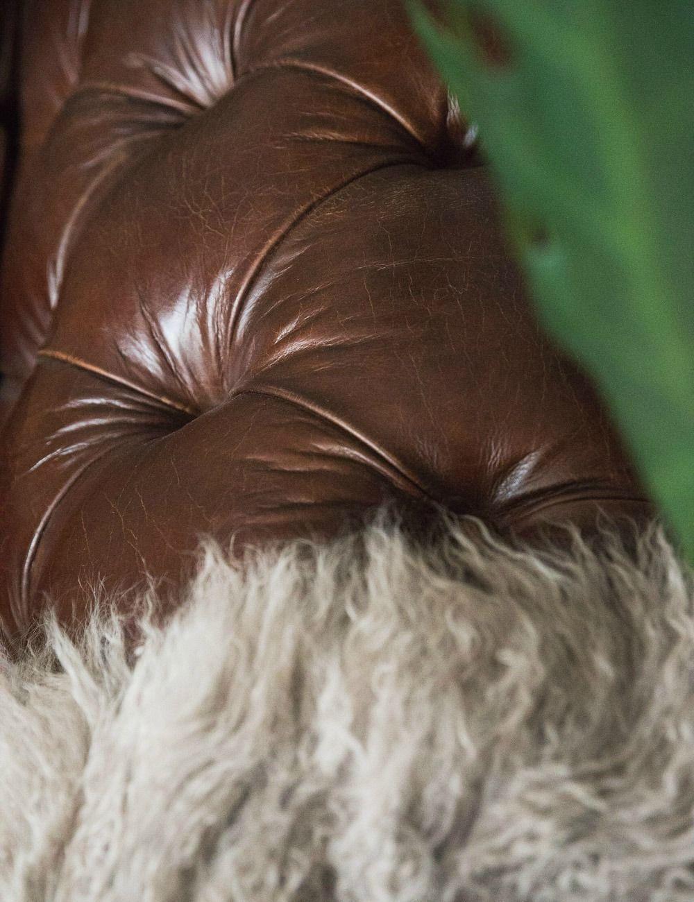 Weybridge Vintage Leather Chesterfield Armchair - Image 7